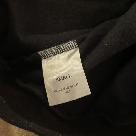 Correll Correll black sweatshirt with geometric shapes, made in USA, size small - Picture 5 of 6